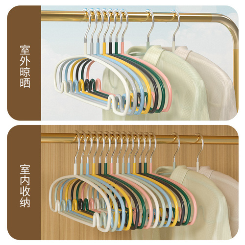 Clothes rack, household clothes hanging, non-slip, traceless clothes drying rack, anti-shoulder corner, adult wardrobe rack, wholesale clothes drying support