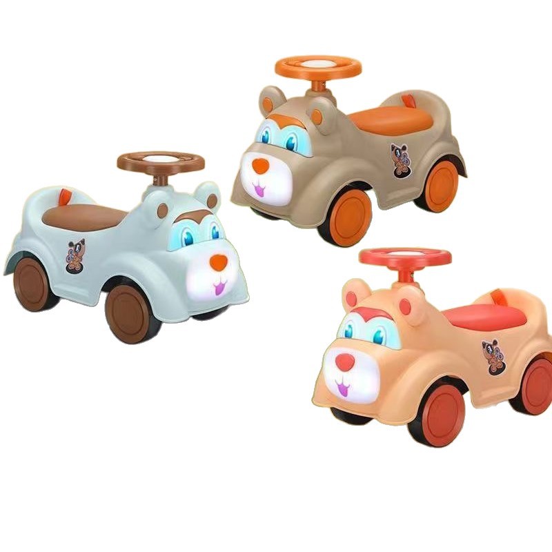 Patina infantil patina de equilibrio de cuatro ruedas patina de bebé no volcado patina de niños y niñas 1 - 3 años de edad