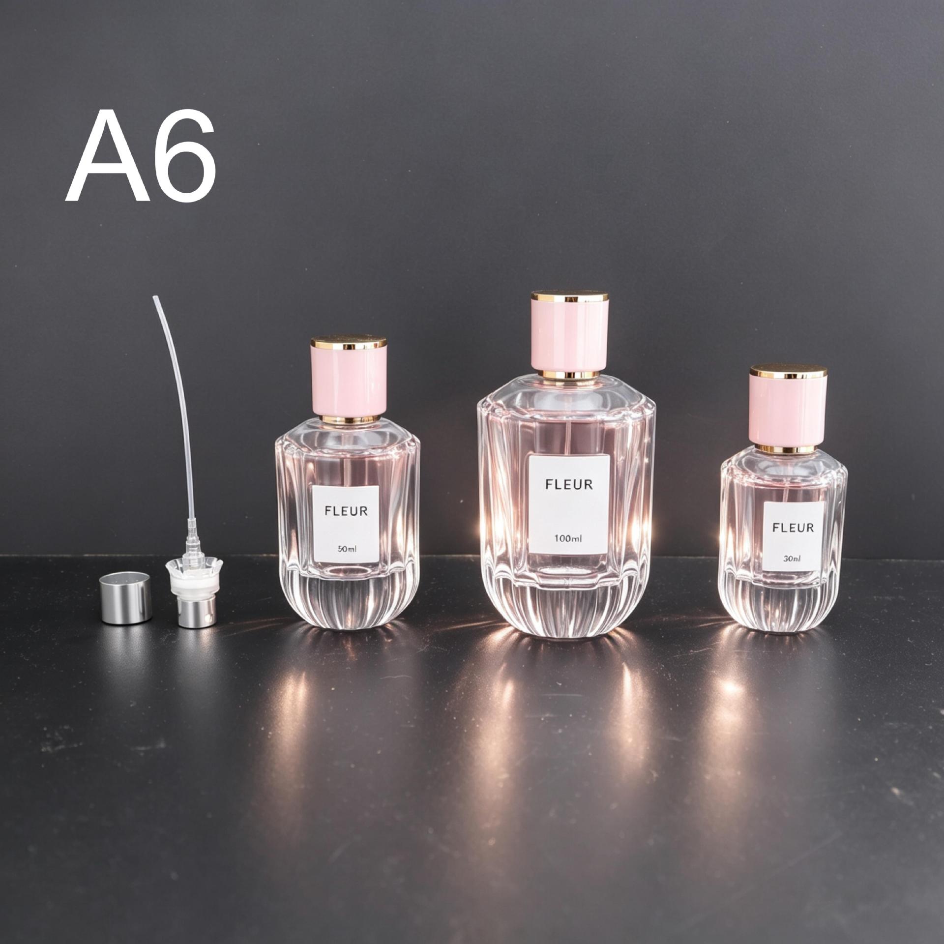 Botella de perfume de vidrio 30 - 50 - 100ml 15 bayonet fina spray perfume etiqueta transparente personalizada en el sitio image 12