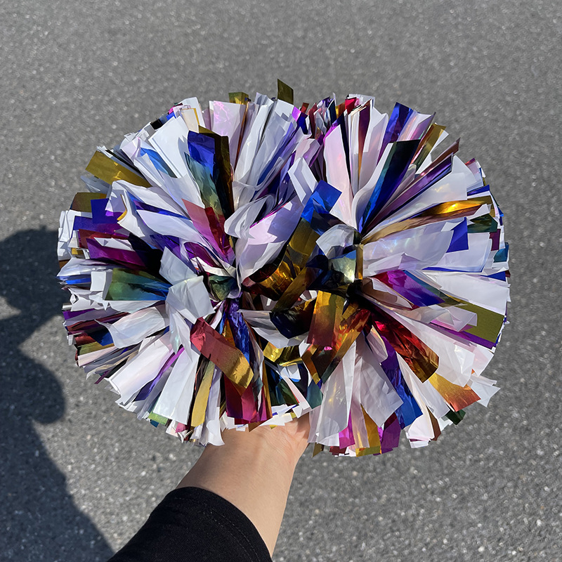 Láser brillante competencia profesional manejar porristas danza Bola de flores de mano deportes coloridos apoyos de pelota