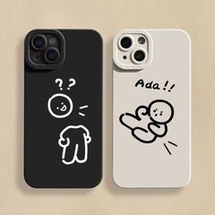 奇妙なラインマンアップル15携帯ケースカップルはiphone13/14promax転倒防止11ストレート12を適用している