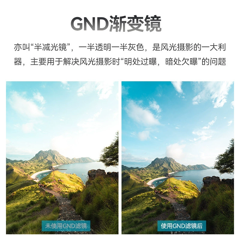 Градиентный фильтр GND 67/72/77/82мм 46/49/52/55/58/62 Серый градиентный зеркало