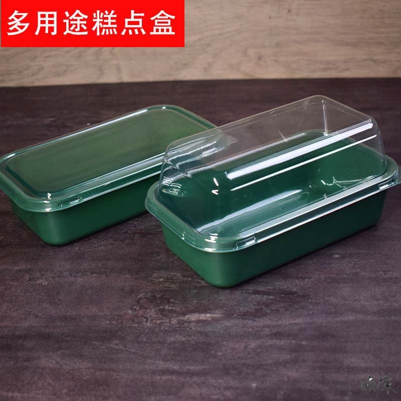 中式糕点包装盒长方透明桃酥蛋糕盒子西点麻薯烘焙甜品泸溪河