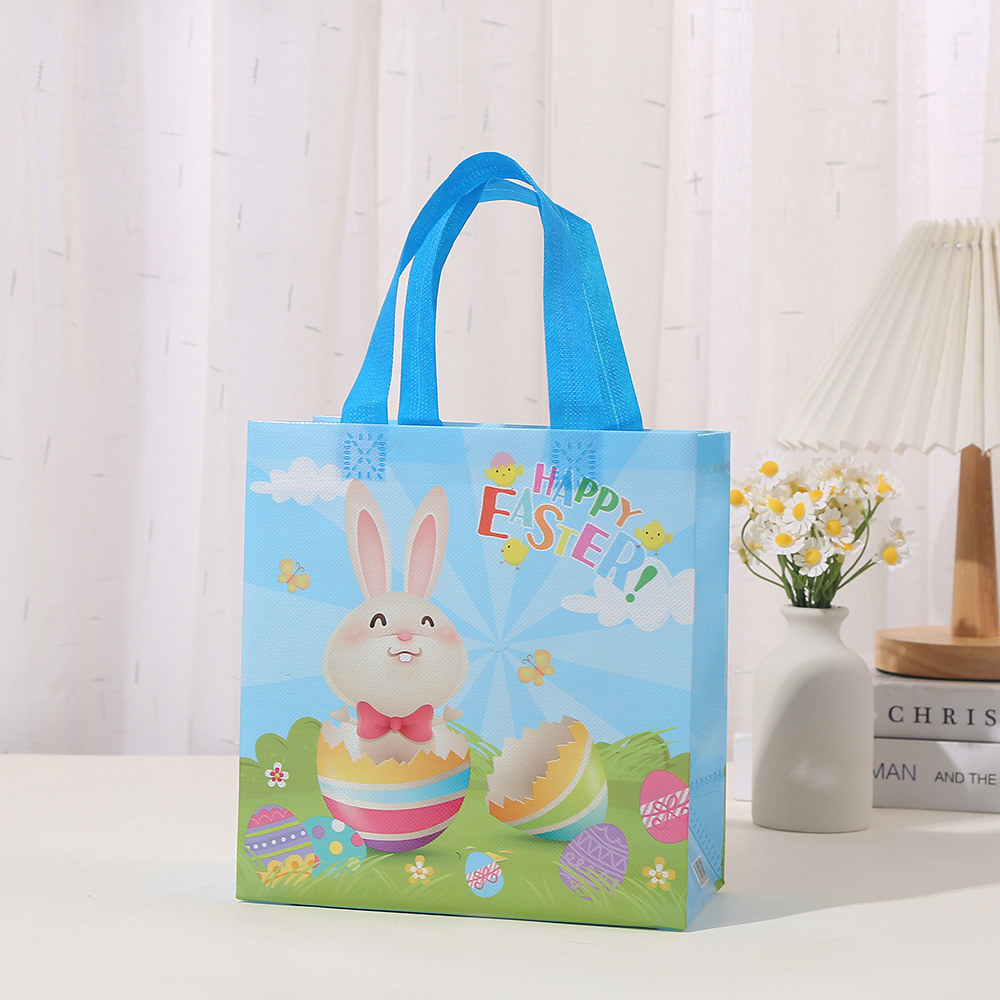 Cute Easter Rabbit Nonwoven Holiday Shopping Bag 1 Piece display picture 2