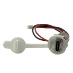 typec带灯母座连接器 玩具台灯防水充电口焊接母头usb C口电源座