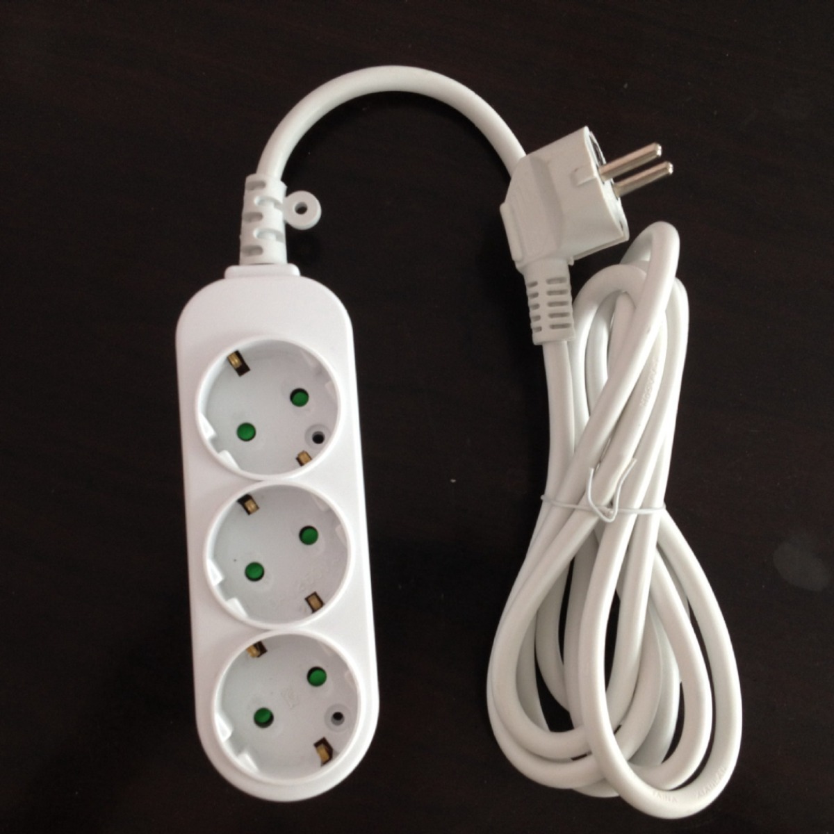 韩国拖线板德标欧式欧标插座接线板转换器无开关3位欧标DX-CT03