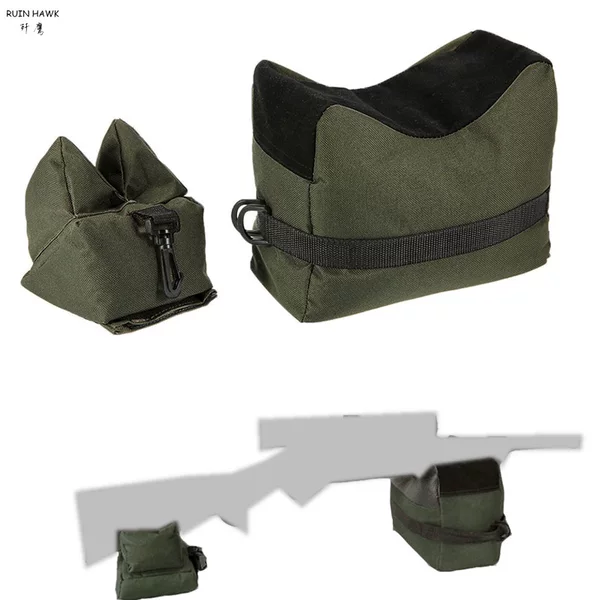 Tactical Sandbag Soft Egg Gun Shooting Support Bag Hunting Support Pillow Clip Fixed Bracket Outdoor Gun Bag Field Equipment