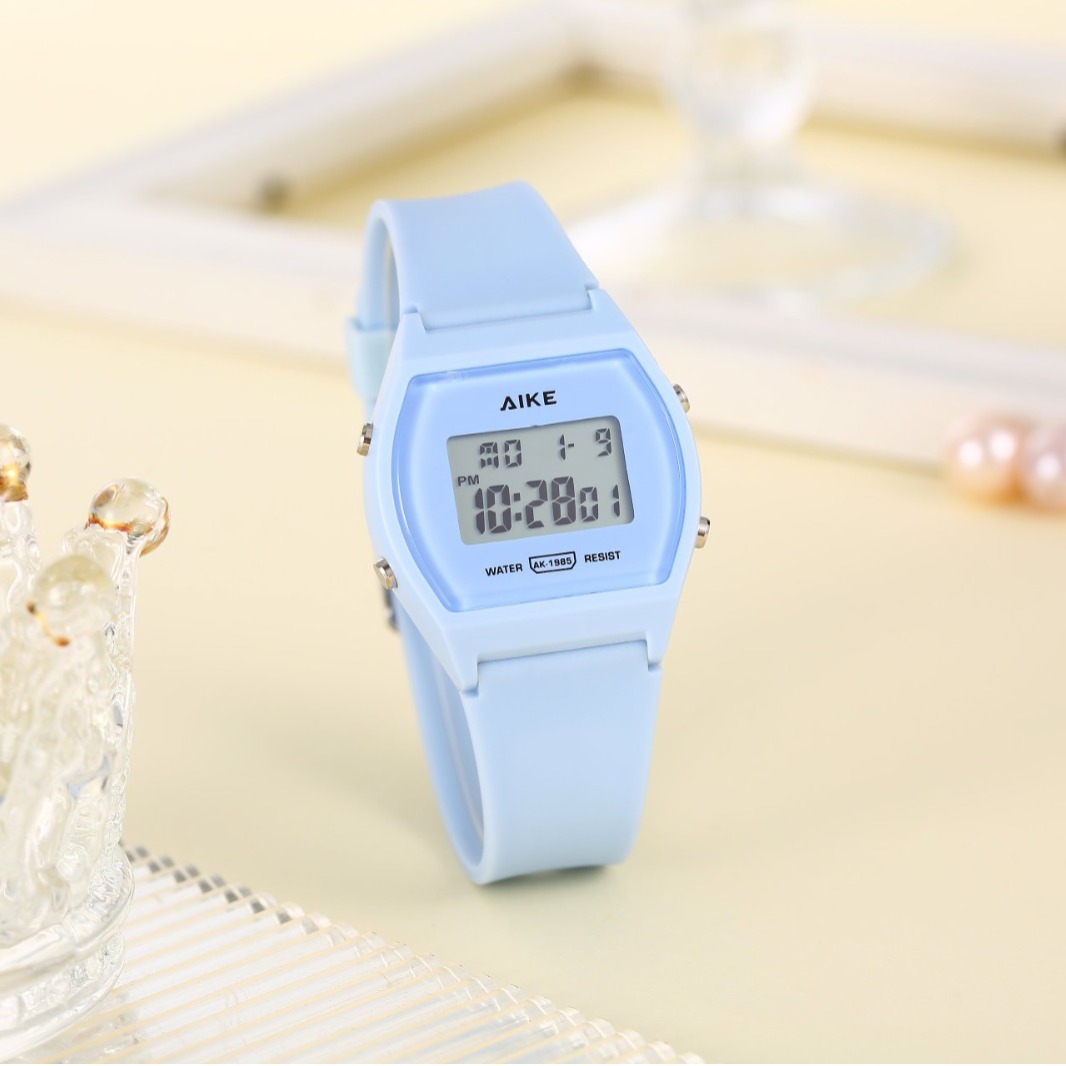 Moda nuevo reloj electrónico cuadrado simple multicolor para hombres y mujeres estudiantes de secundaria reloj multifuncional fábrica directa