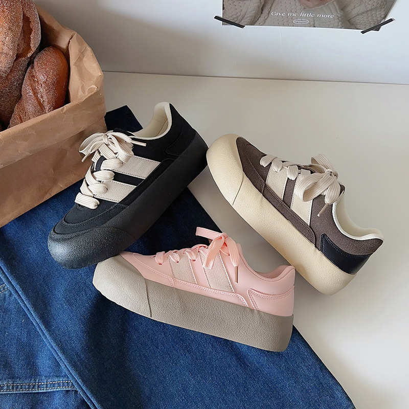 Baikuang new style bread casual all-match shoes retro fashion low-top student Sports color matching Frosted Original shoes Baikuang new style bread casual all-match shoes retro fashion low-top student Sports color matching Frosted Original shoes
