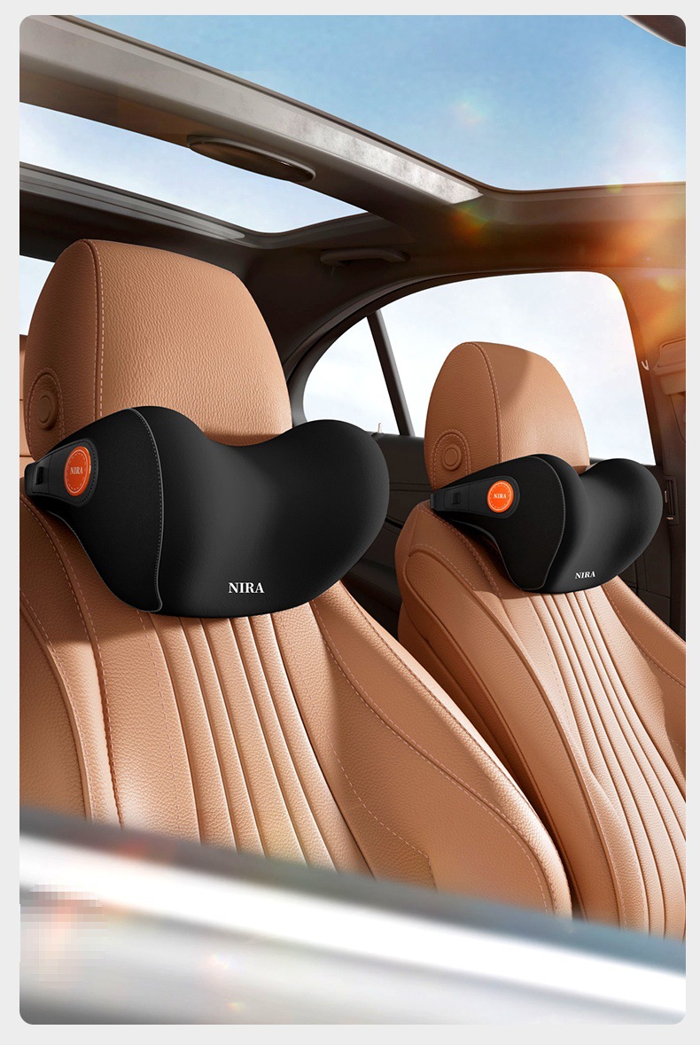 Suitable for Nila High-End Car Headrest, Neck Pillow, Pair of Seat Cushions, Tesla Car Cushion, Lumbar Support for Car Use