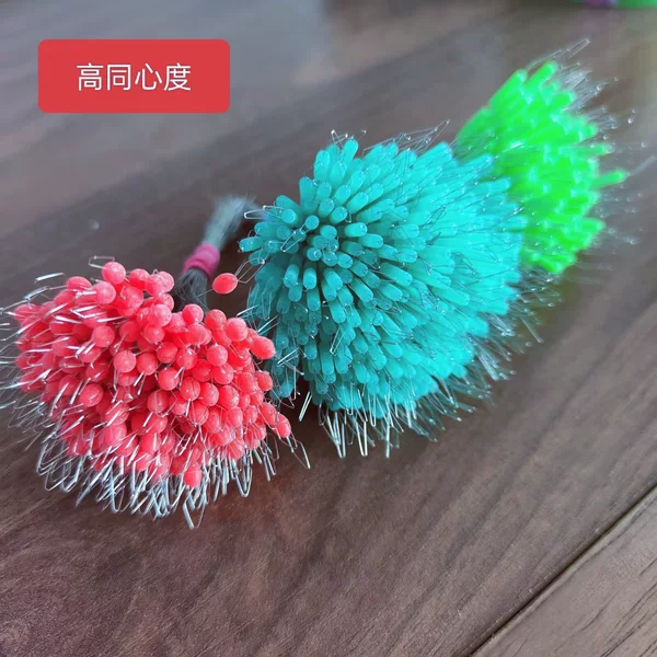 Wholesale Anti-Tangle Super Tight Space Bean Red Olive-Shaped Line Set Top Bean Handle Rod Slightly Locking Bean Fishing Gear