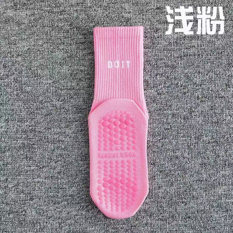 女健身地板袜潮流中筒瑜伽袜鲨鱼裤袜子运动袜吸汗透气普拉提袜子|undefined