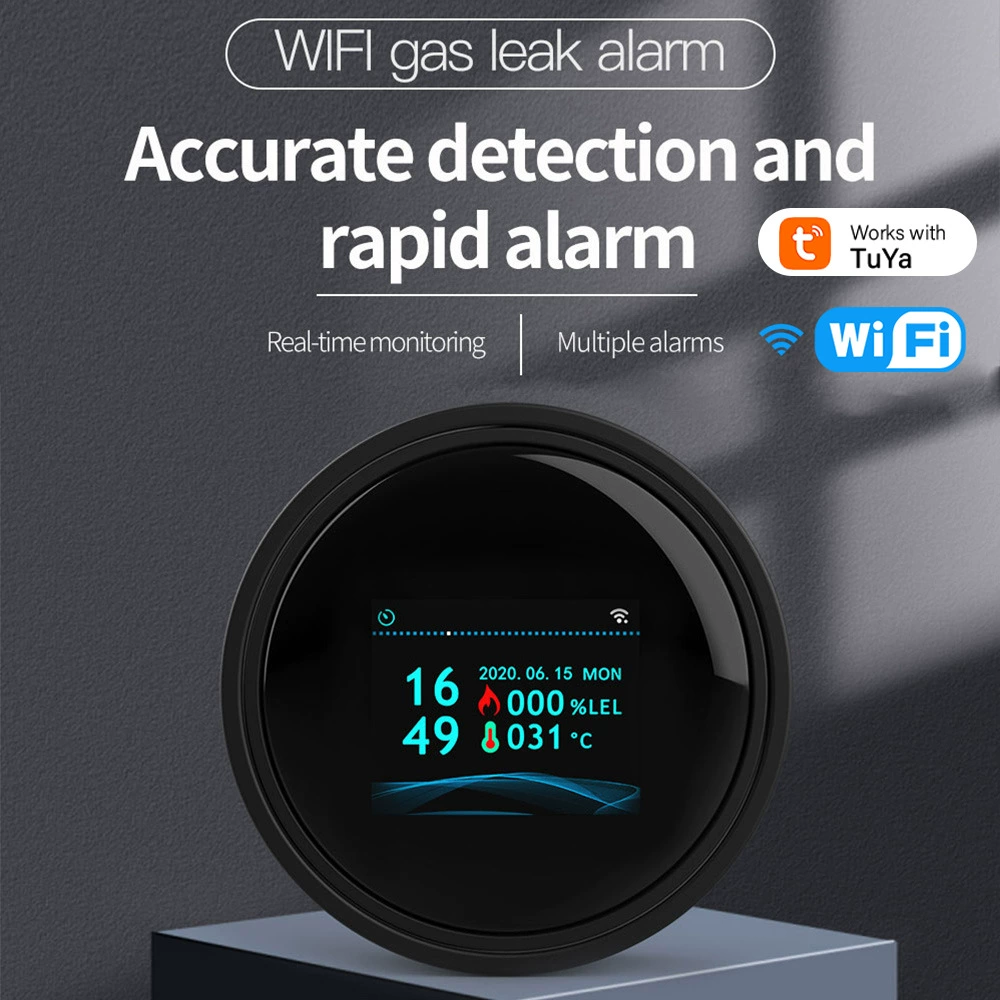Новый трансграничный горячий поставщик граффити умный дом Wi-Fi детектор природного газа сигнализация горючих токсичных газов