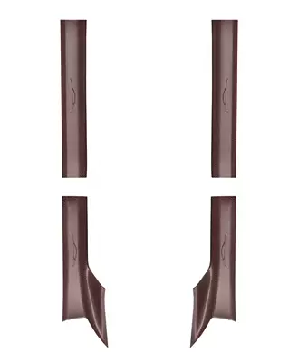 for Xiaomi Yu7 New Su7: Dekorativ pedal başlıqları - new-su7-sand-pottery-brown-buckle-style-laser-engraved-threshold-strip-four-piece-set