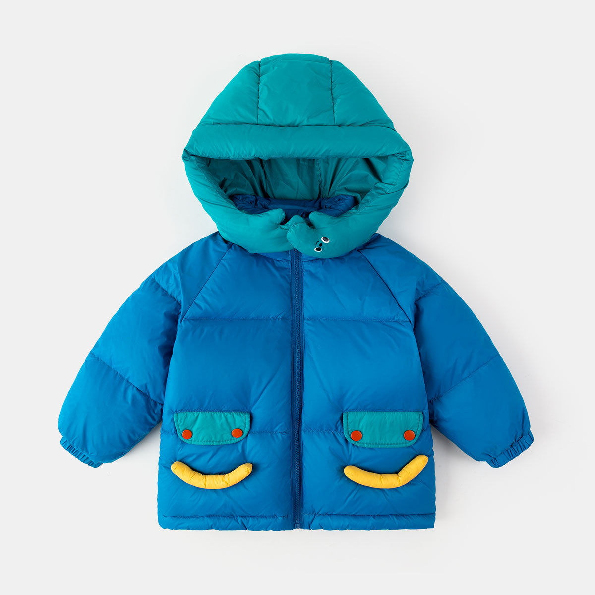 [Serie Smile] chaqueta de plumón de pato bebé chaqueta acolchada de algodón para niños de invierno chaqueta acolchada de algodón para Niñas Ropa para niños