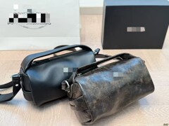 2025新型春夏メンズ斜め掛け韓国版ファッションファッションファッション円筒斜め掛け男性女性ショルダーバッグ