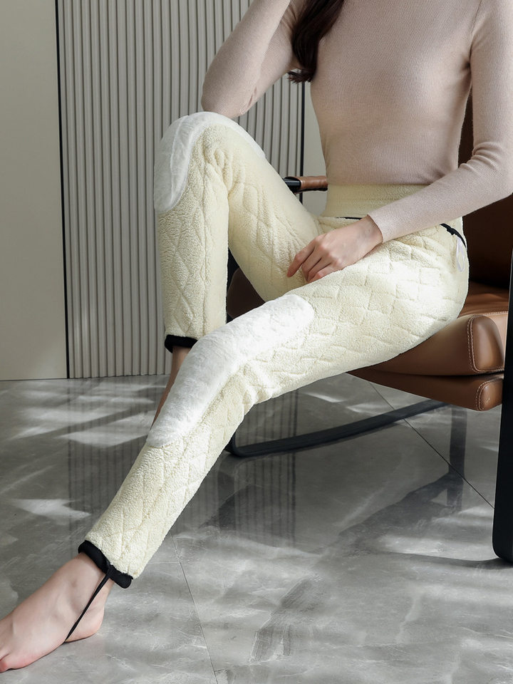 Quần legging nữ siêu dày lông cừu giữ ấm, quần bó mặc ngoài có đệm gối và đệm eo — Quần lụa lót bên trong màu tím siêu dày [không có miếng đệm eo và đầu gối], Quần lụa lông cừu siêu dày bên trong [không miếng đệm eo và miếng đệm đầu gối], Quần lụa lót cừu Kung Fu siêu dày [tích hợp đệm eo và đệm đầu gối], Quần lụa lông cừu siêu dày bên trong [tích hợp đệm eo và đệm đầu gối] chi tiết 25