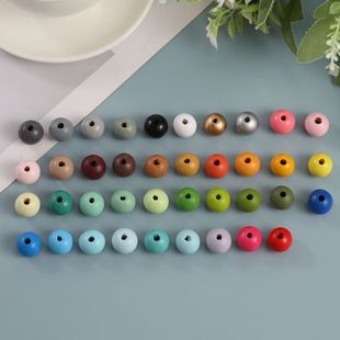 diy��ͯ�������16mm��ɫ��ľľ���ǹ�ɫľ�A�鴮��ɢ��