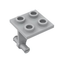 【50g】MOC小颗粒积木4870兼容乐高通用零配件2x2飞机前轮双细轴