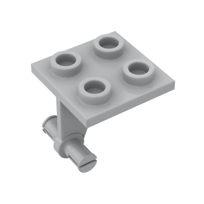 【50g】MOC小颗粒积木4870兼容乐高通用零配件2x2飞机前轮双细轴