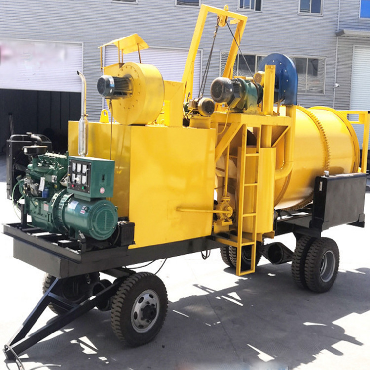 移动式车载沥青拌合机 公路维修小型移动式全自动加热沥青搅拌站