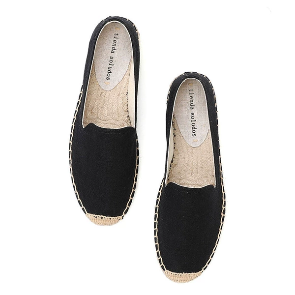 Flat black linen tongue tongue model