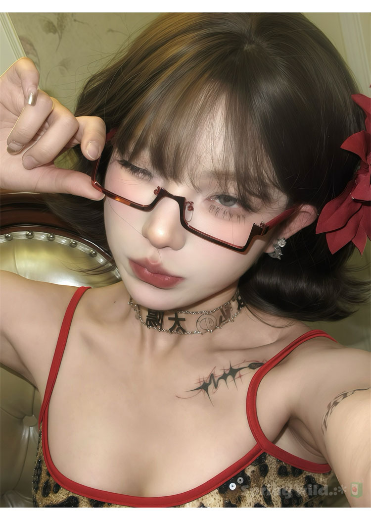 Glasses Frame Classification Y2K Square Women's Glasses Frame