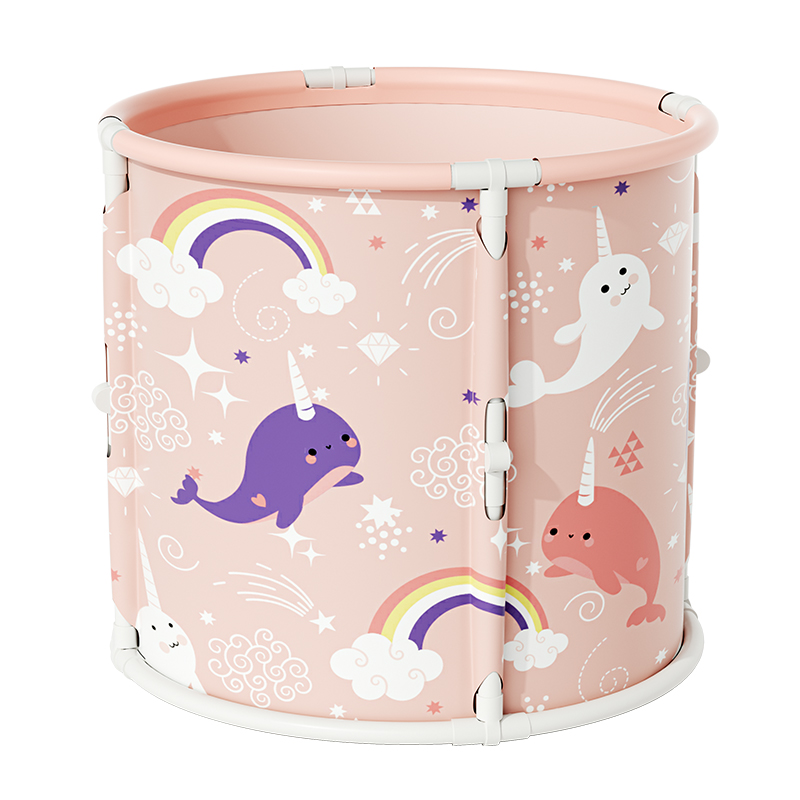 Barril de baño para niños Barril de baño para bebés Barril de baño para bebés doméstico Barril de baño plegable Bañera para recién nacidos
