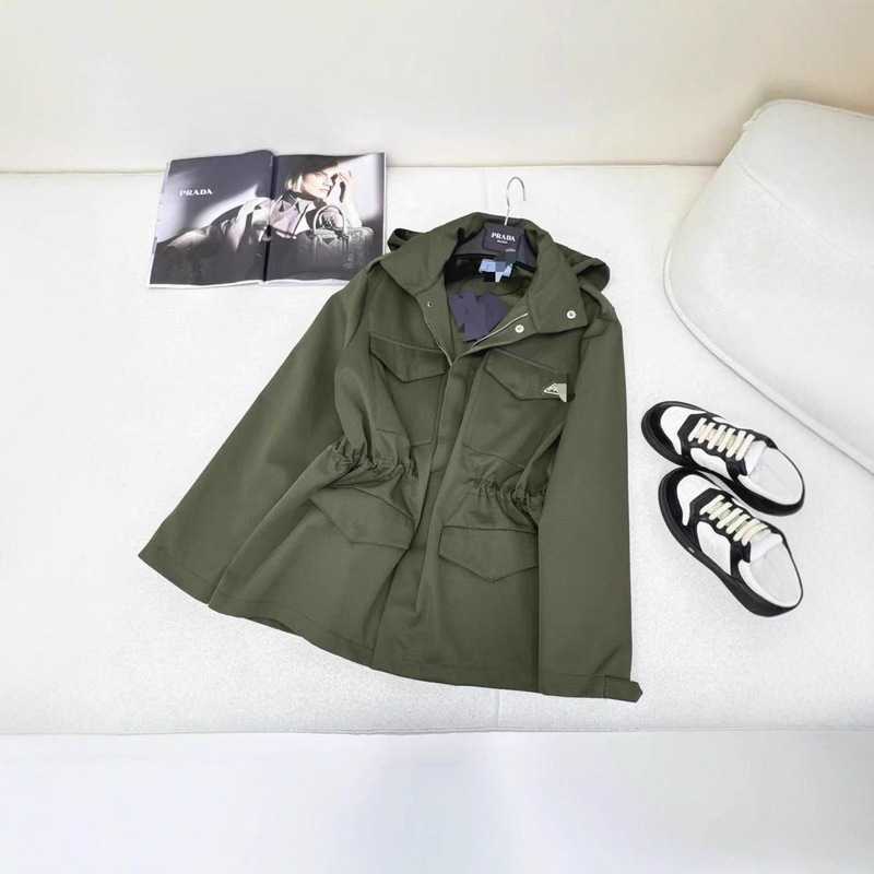 Nanyou New Pd Home 2025 Workwear European and American Olive Green Military Parka Women's Windproof Jacket