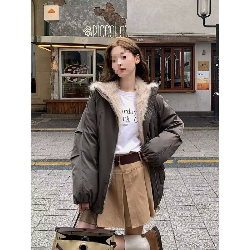Winter keep warm down jacket for pregnant, American style