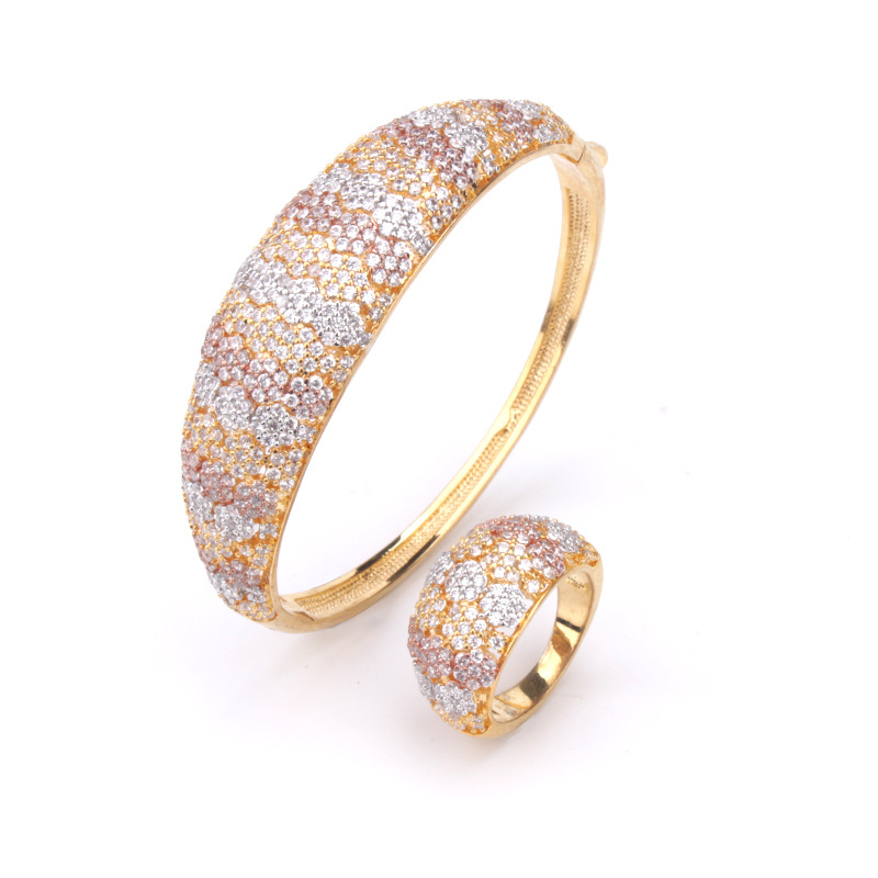 creative geometric bracelet with zircon
