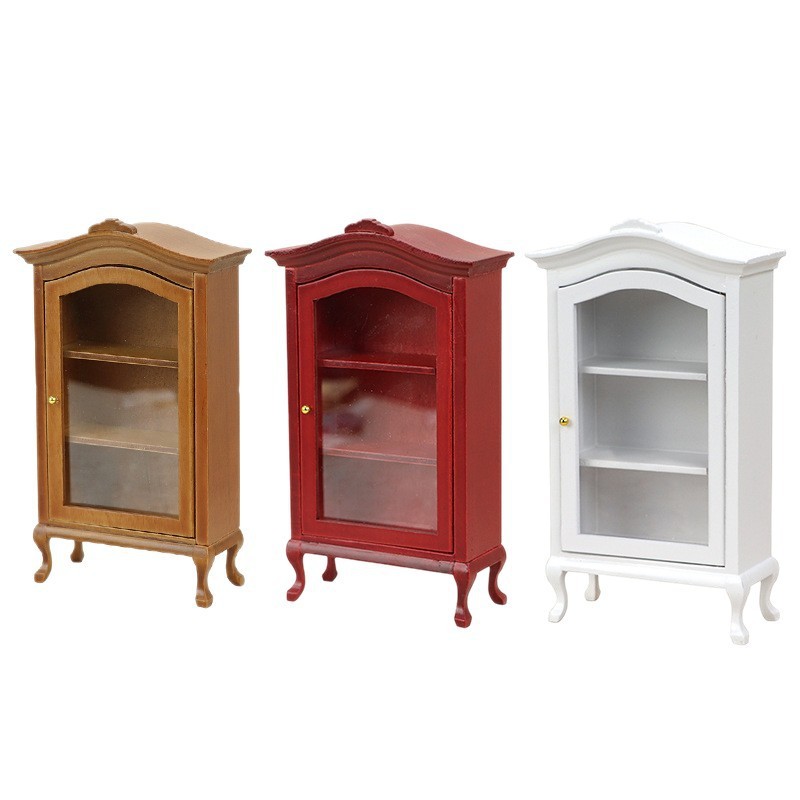 Diy人形屋模型1:12ミニチュア収納棚ミニ家具戸棚模擬家具展示棚工芸品|undefined
