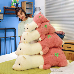 Cross-border new trending celebrity version alpaca plush toy for children to sleep on, cartoon cute, wholesale