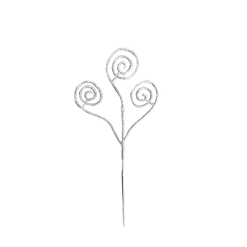 Nuevo polvo de plástico transfronterizo simulación de tres anillos de polvo de oro 23cm decoración de Navidad anillo de dulces