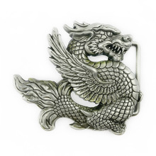 飞龙皮带扣欧美西部牛仔外国龙腰带扣头个性平滑扣复古板扣卡扣