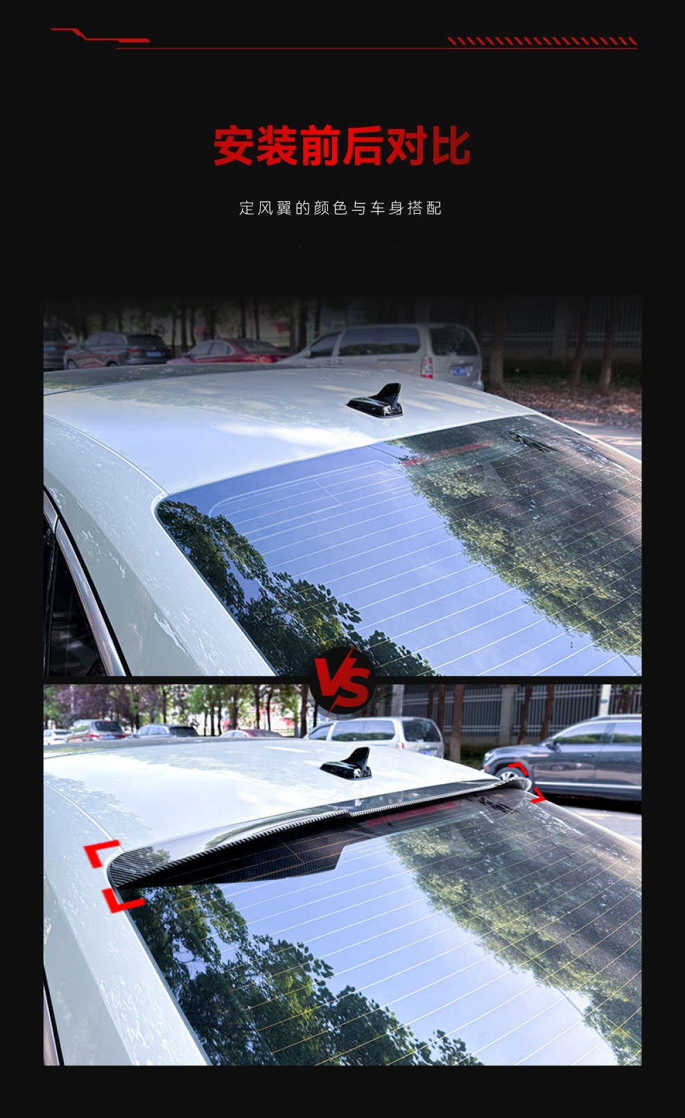 Applicable to 2020 Audi A3 8Y sedan version Sedan blade top wing tail wing fixed wing cross-border modification accessories