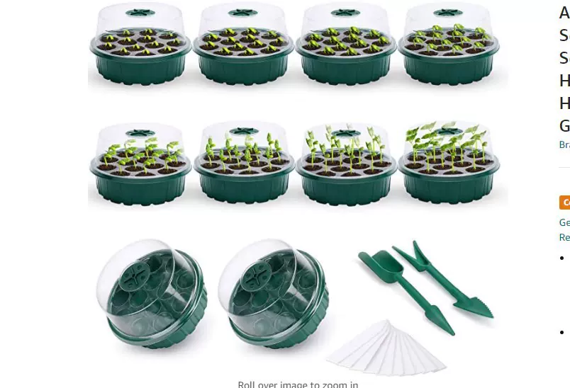 圆形13孔育苗盒三件套园艺花盆多肉播种叶插盒保温保湿育苗箱套装