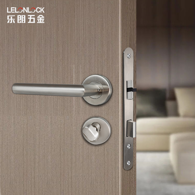 Cerradura de puerta de acero inoxidable personalizada estándar europeo 304 conjunto completo de cerradura de puerta contra incendios cerradura contra incendios universal codo pinch cerradura de mano