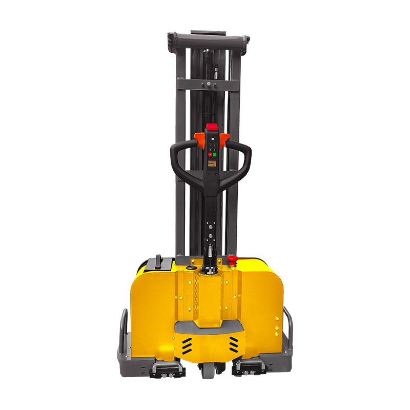 Carretilla elevadora eléctrica montada en camión, subida y bajada automática, elevación autóloga, empuje manual pequeño, elevación hidráulica portátil, carga, descarga y manipulación