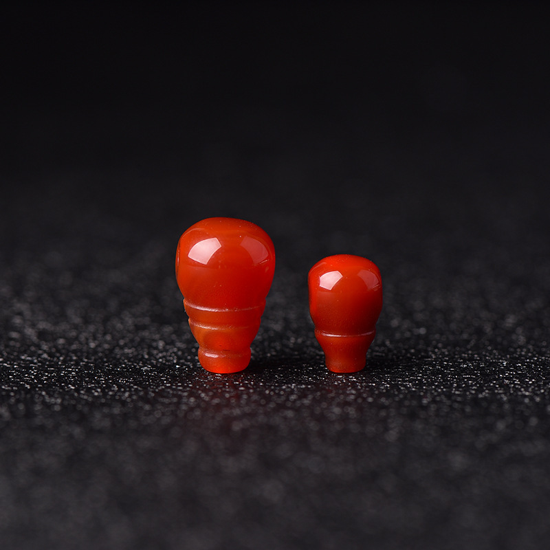 天然赤瑪瑙三方向仏頭アクセサリー南赤柿火炎模様仏珠 108 ブレスレット DIY アクセサリー|undefined
