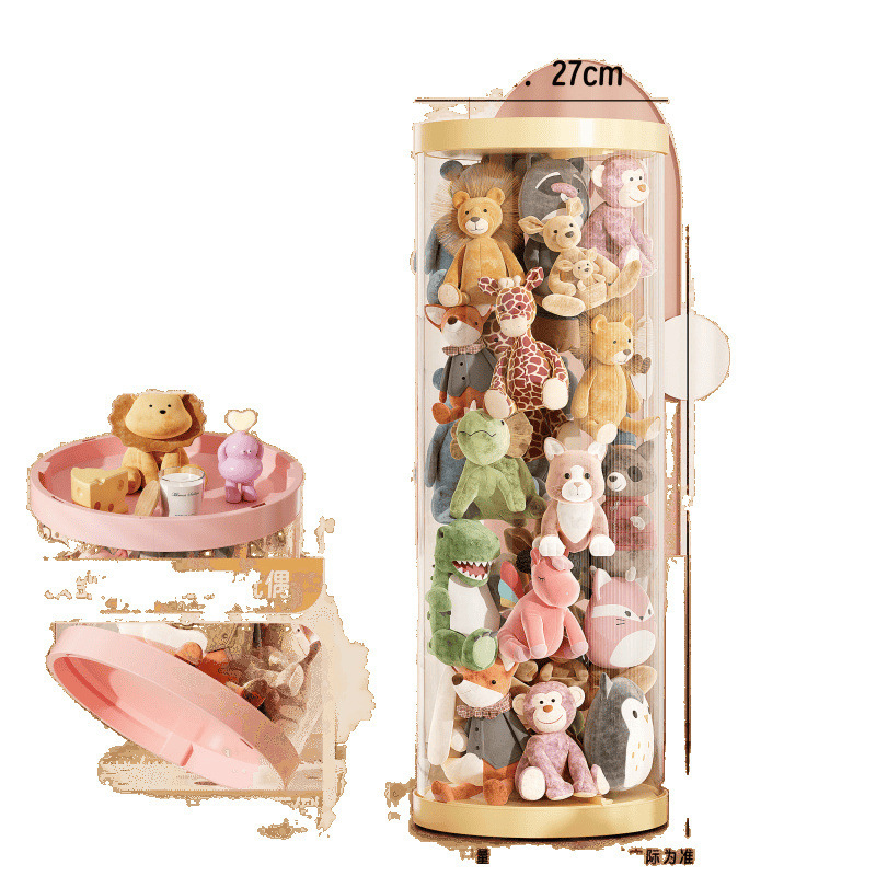 大容量収納バケツ人形ぬいぐるみジッパー人形人形透明家庭用収納高価値アマゾン|undefined