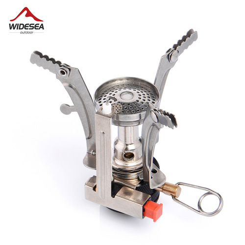 Widesea outdoor gas stove integrated mini stove camping picnic portable foldable camping stove