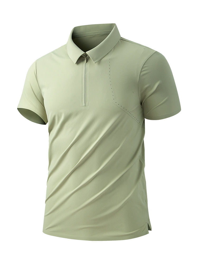 Playera Polo de Manga Corta de Nylon, De Secado Rápido, Transpiración, Sensación Fría image 6