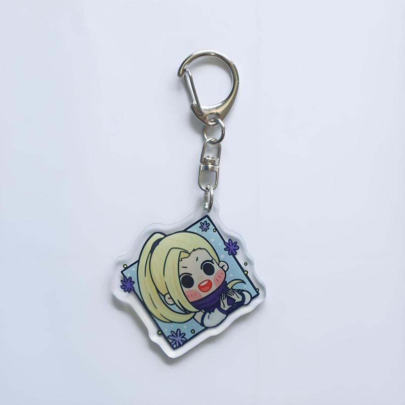 漫画アニメーションナルト周辺アクリルキーホルダー二次元 Q バージョン半身キーホルダーペンダント装飾|undefined