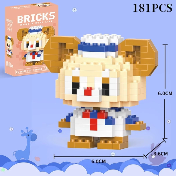 Mini Dada Bear 181pcs [Color Box Installation]
