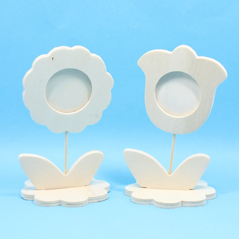 Accesorios de barro de arcilla ultraligera copo de nieve para niños creativo hecho a mano DIY madera tridimensional flor marco de fotos