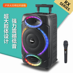 新商品のRX-1239のレバーの12インチの屋外の移動の広場のダンスのbluetoothのスピーカーの店の大きい電力のバスケットの音響