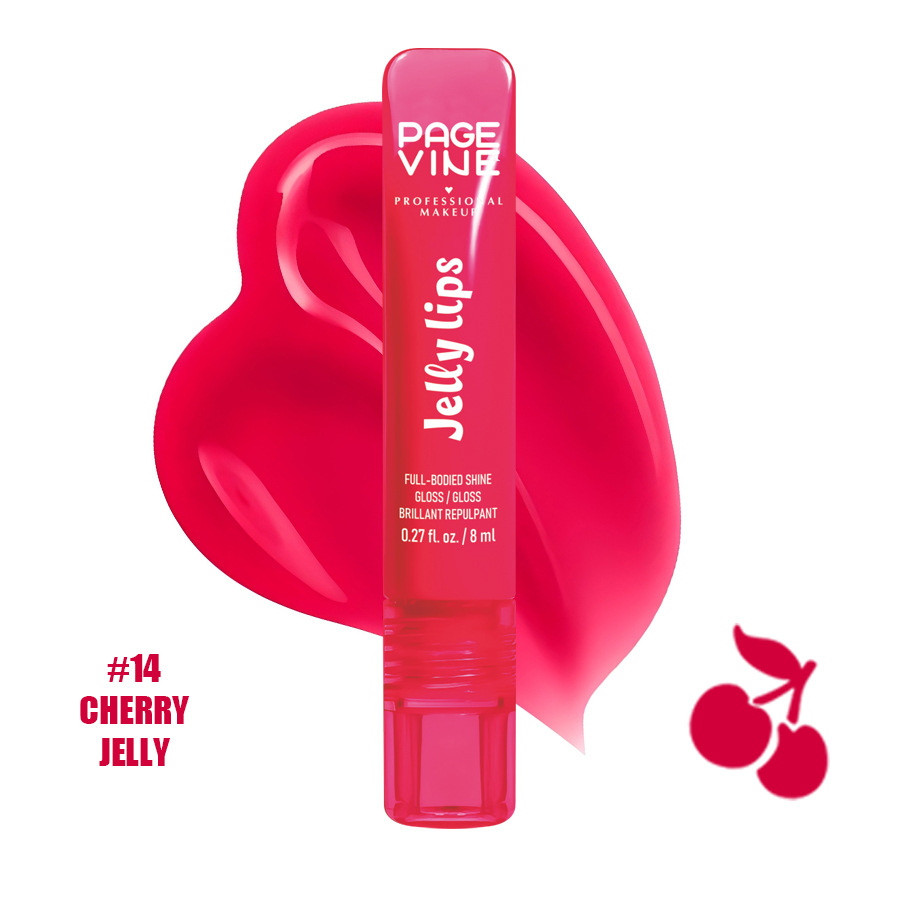 Cross-border PAGE VINE Lip Oil Fruit Lip Oil Hydrating Nutrient Lipstick Lock Water Brilliant Lip Esmalte