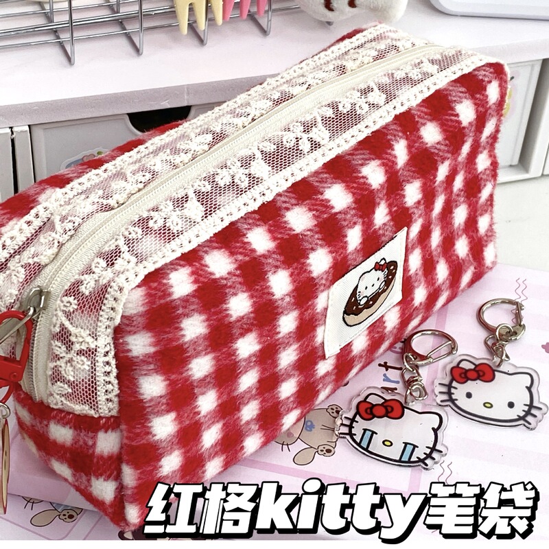 日本製レースプリントkt鉛筆バッグインデザイン高価値文具バッグ女子学生大容量鉛筆バッグ|undefined