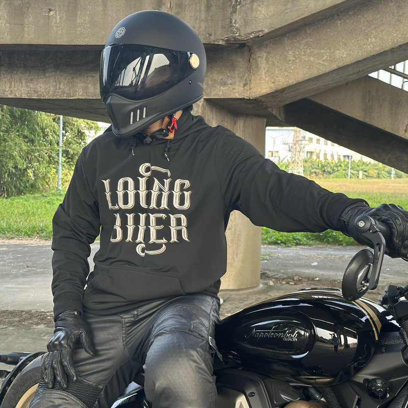 LOONG BIKER motocicleta ciclismo ropa motocicleta con capucha motocicleta suéter hombres y mujeres forrado de lana estiramiento otoño e invierno abrigo